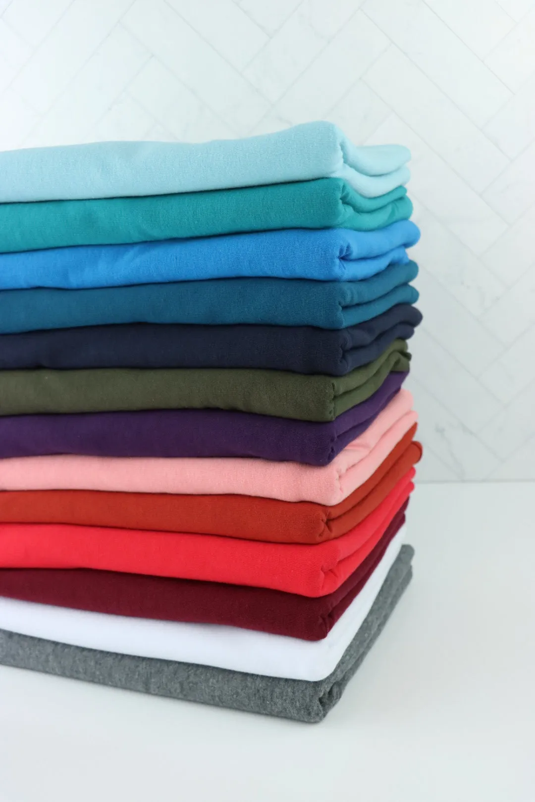 3YD 18IN REMNANT; Navy Lightweight Cotton Spandex Jersey