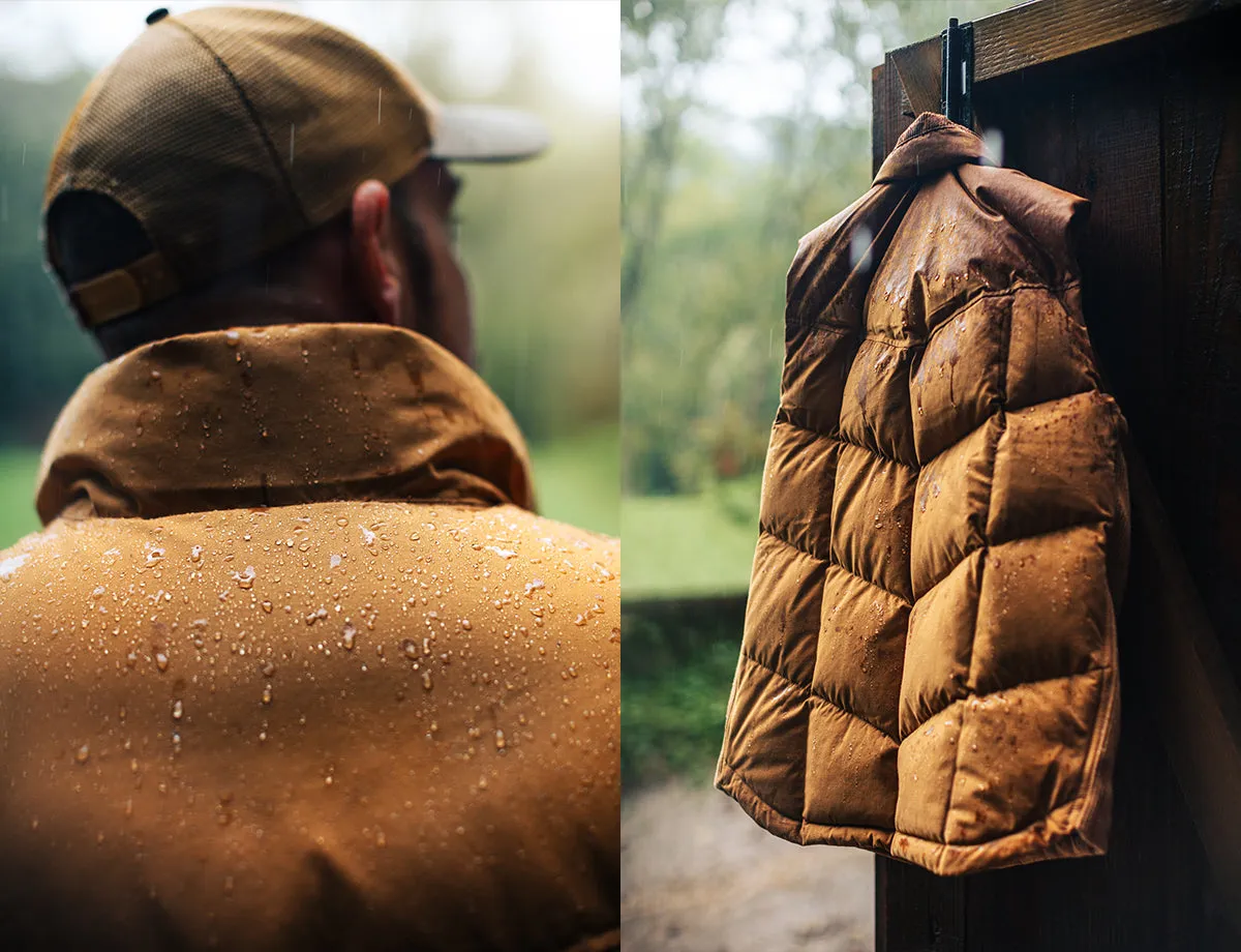 &SONS Forest Puffer Gilet Tan