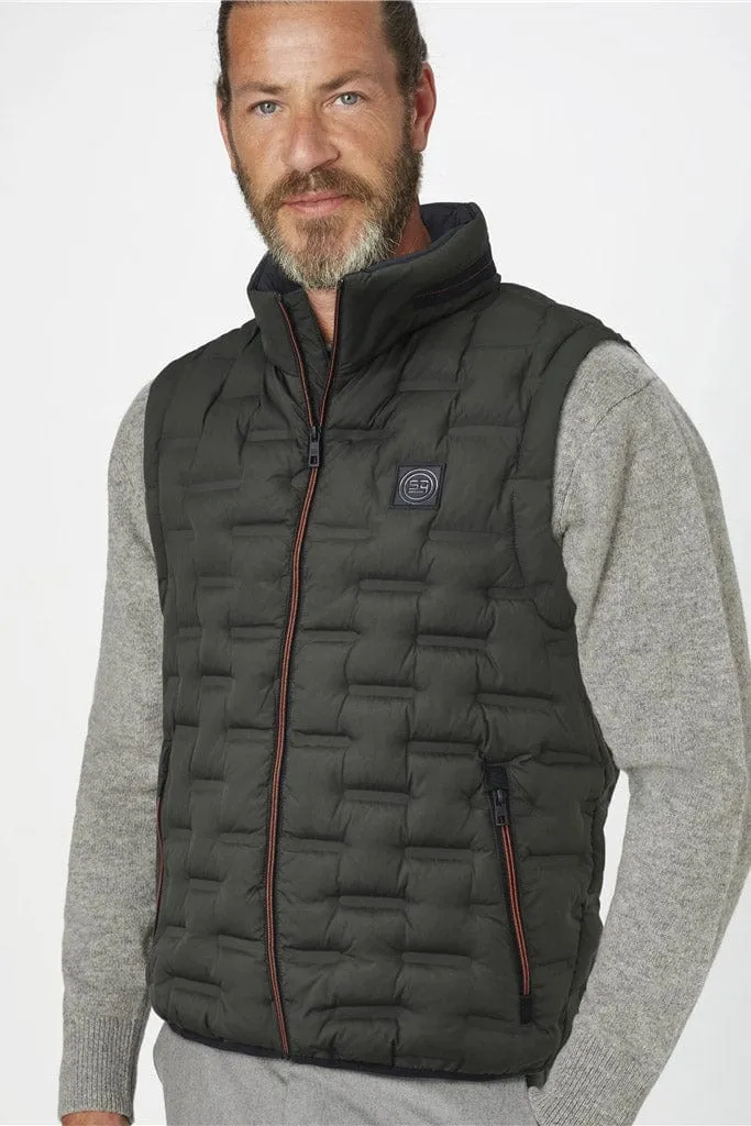 Ares Water Resistant Recycled Down Gilet - Olive