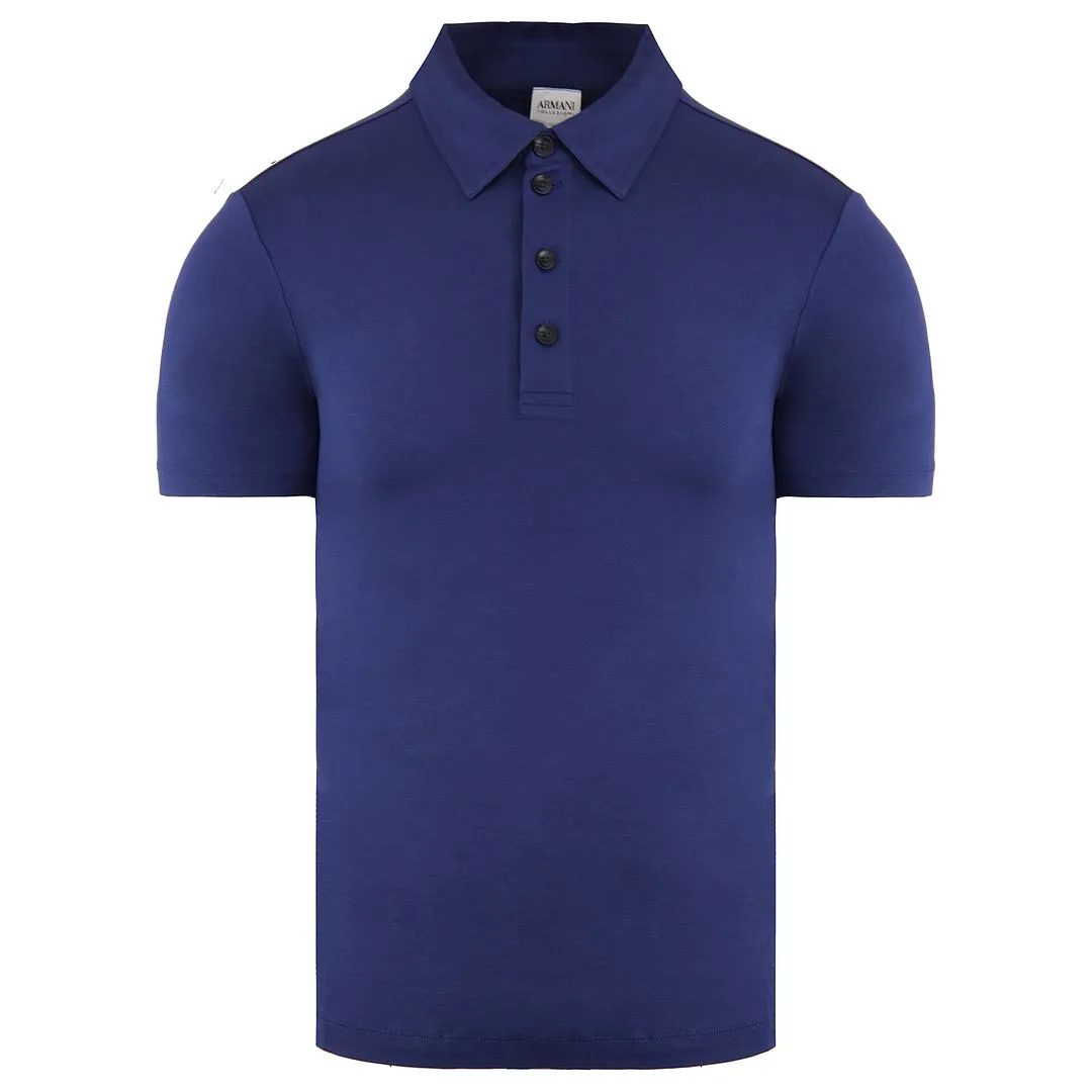 Armani Mens Dark Blue Polo Shirt