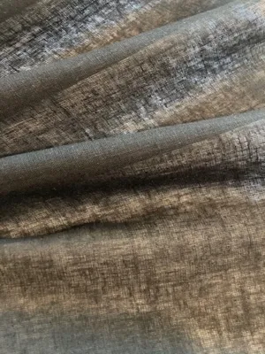 Black Lightweight Summer Linen/Cotton