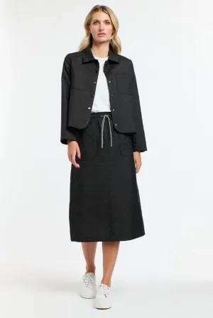 Black Quilted Jacket By 365 Days