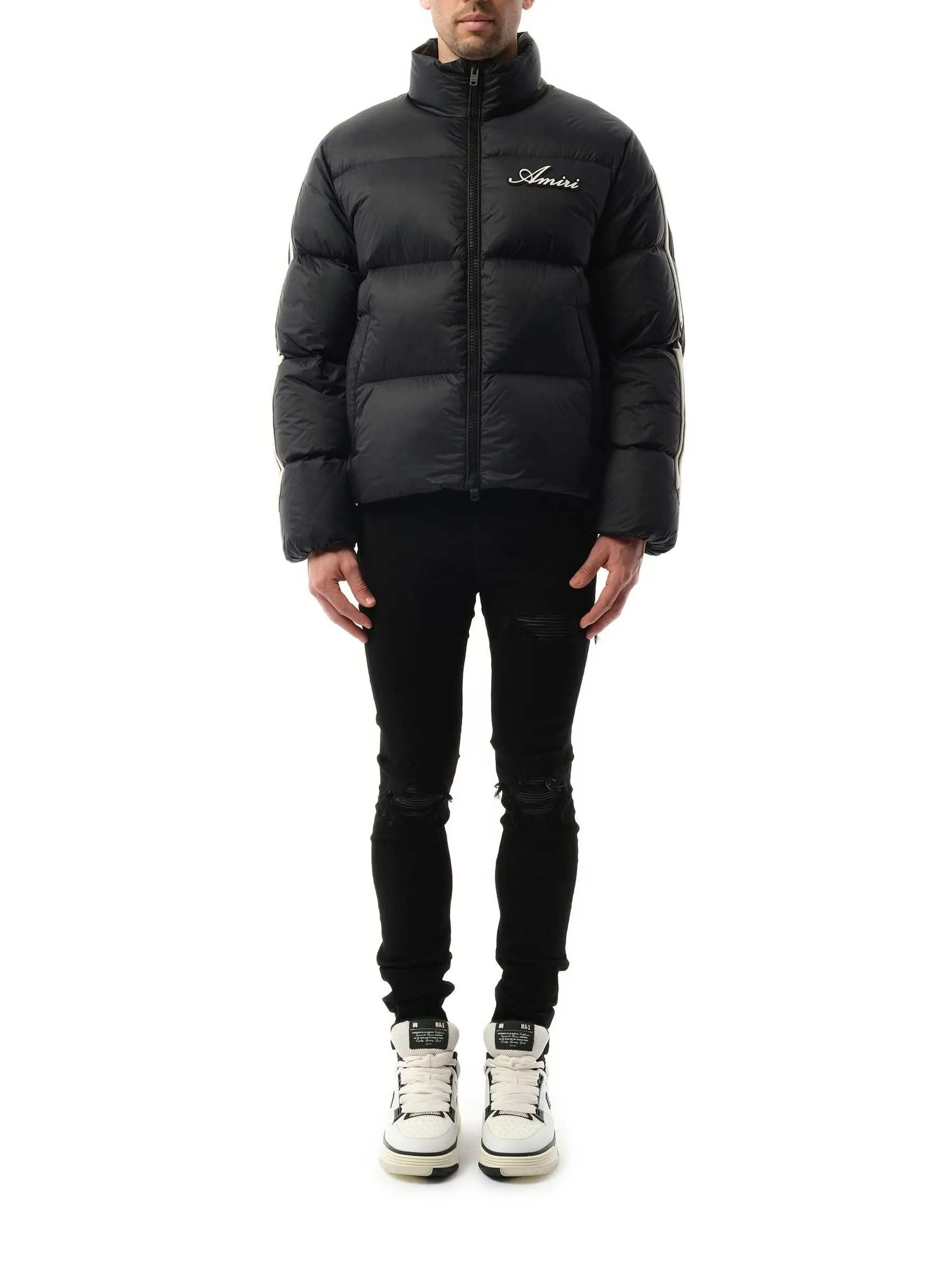 Bones Down Jacket in Black