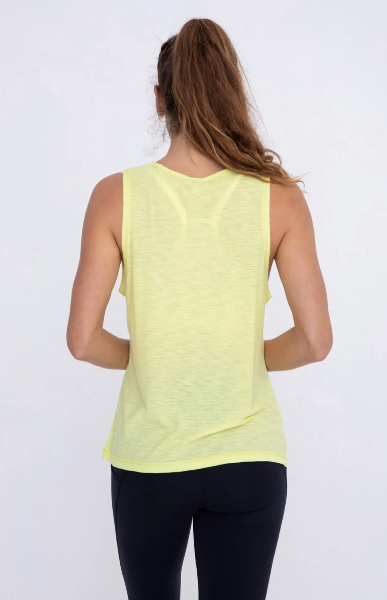 Boxy Fit Core Tank Top Light Lime