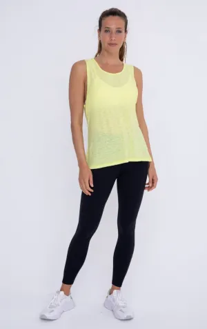 Boxy Fit Core Tank Top Light Lime
