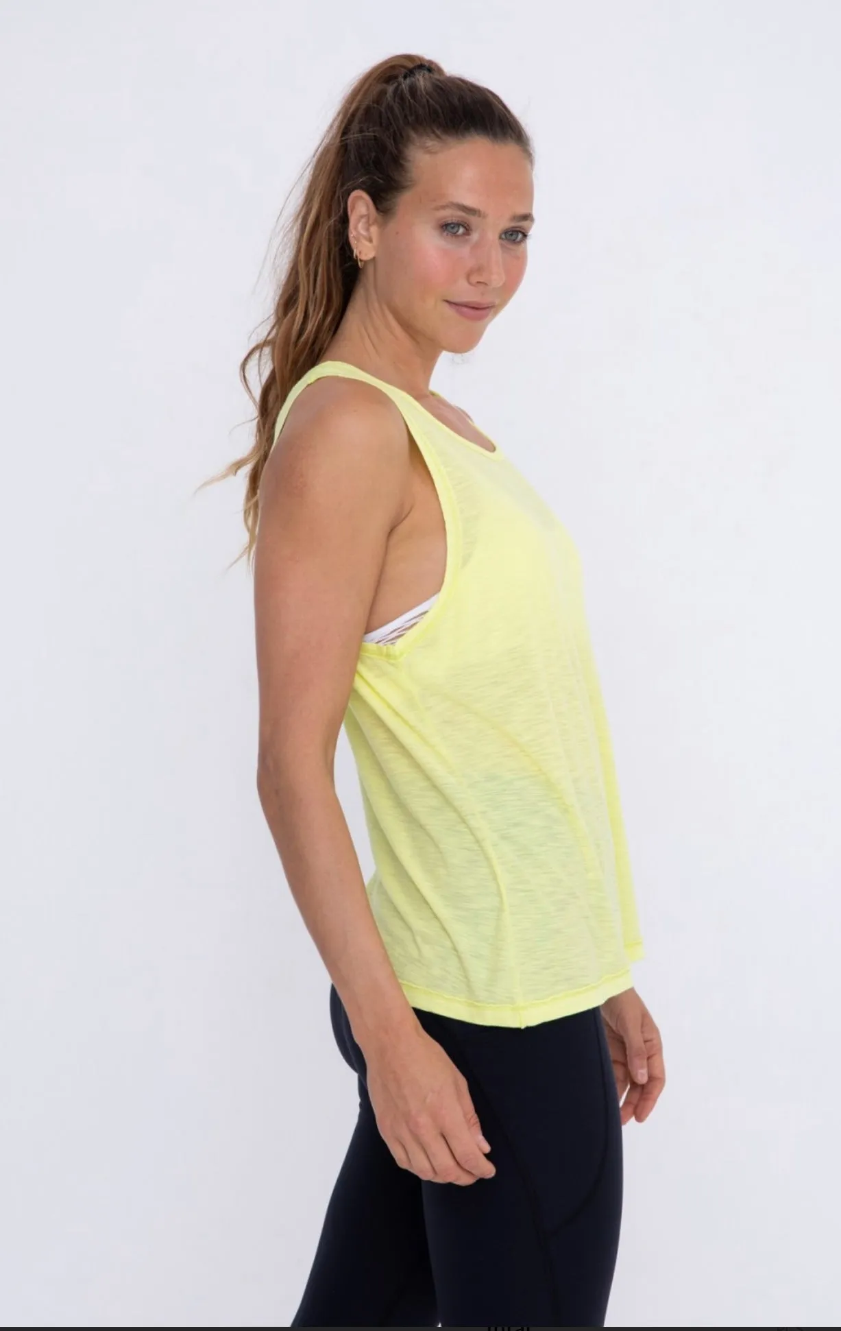 Boxy Fit Core Tank Top Light Lime