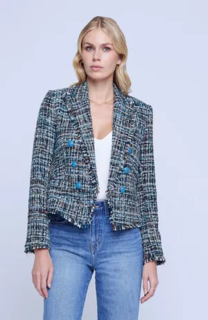 Brooke Blazer Fringe Tweed