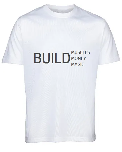 ''BUILD M'S'' on white T-Shirt by Lere's