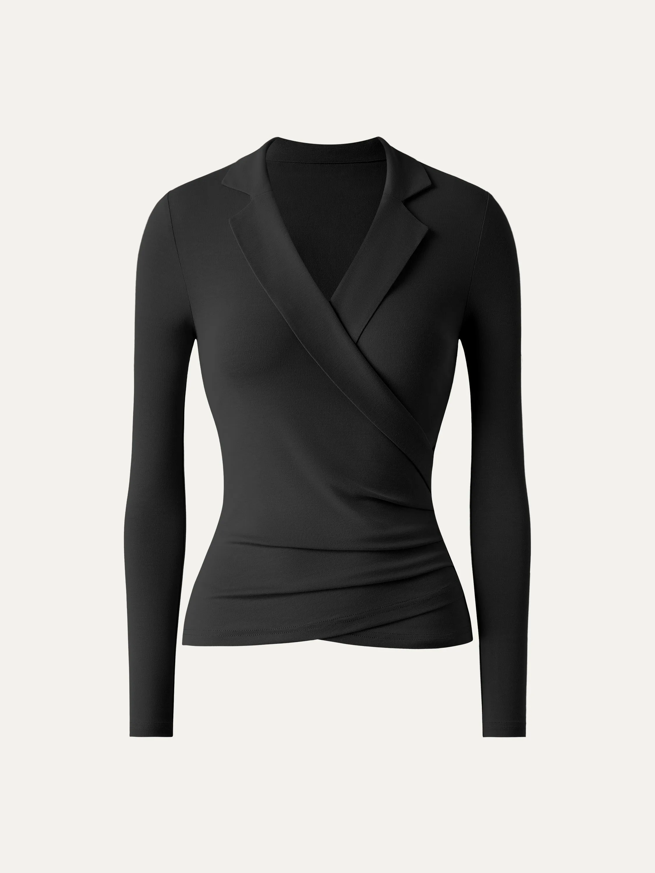 Collar Wrap Lightweight Top
