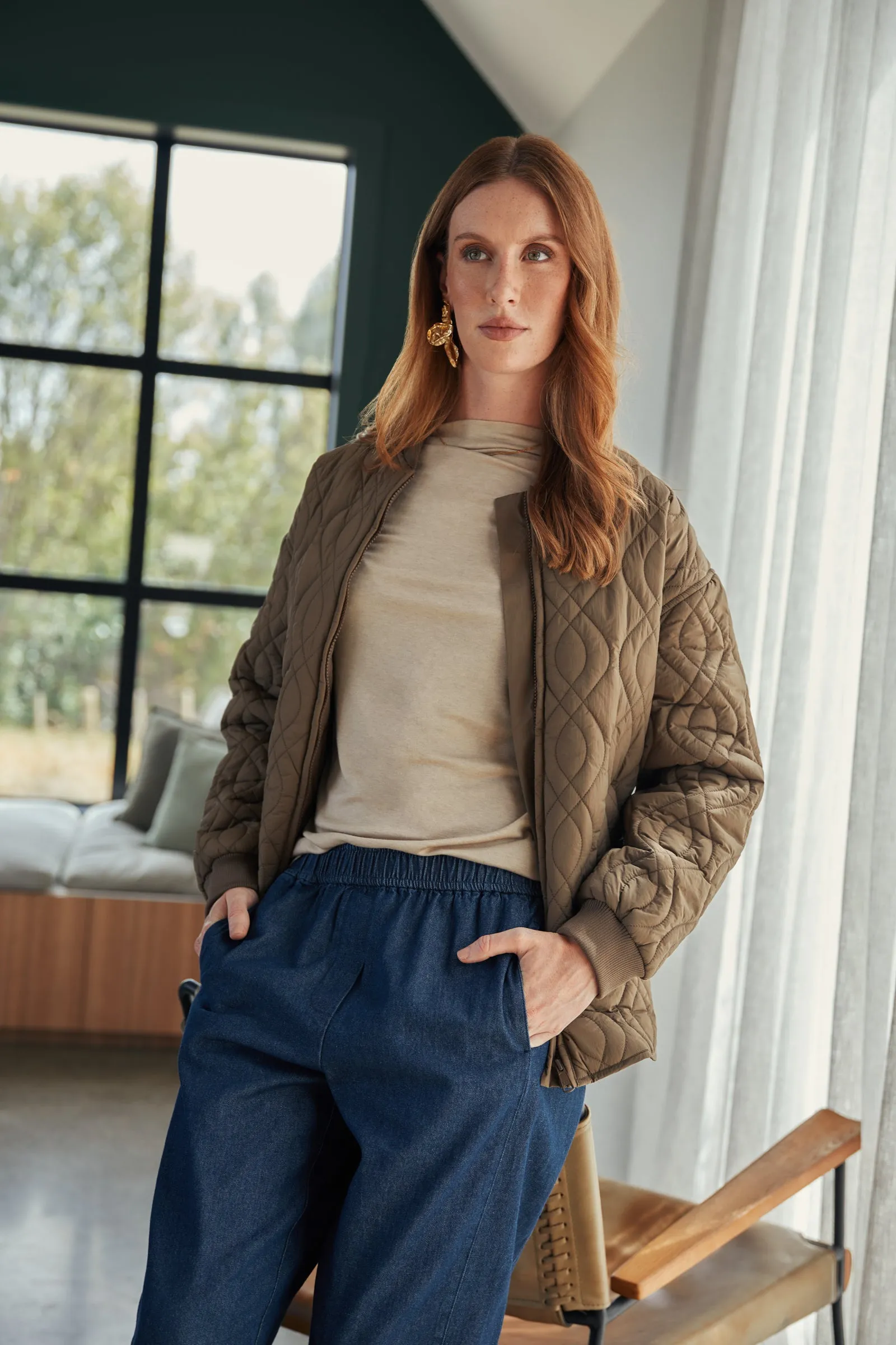 Colorado Quilted Jacket - Mocha