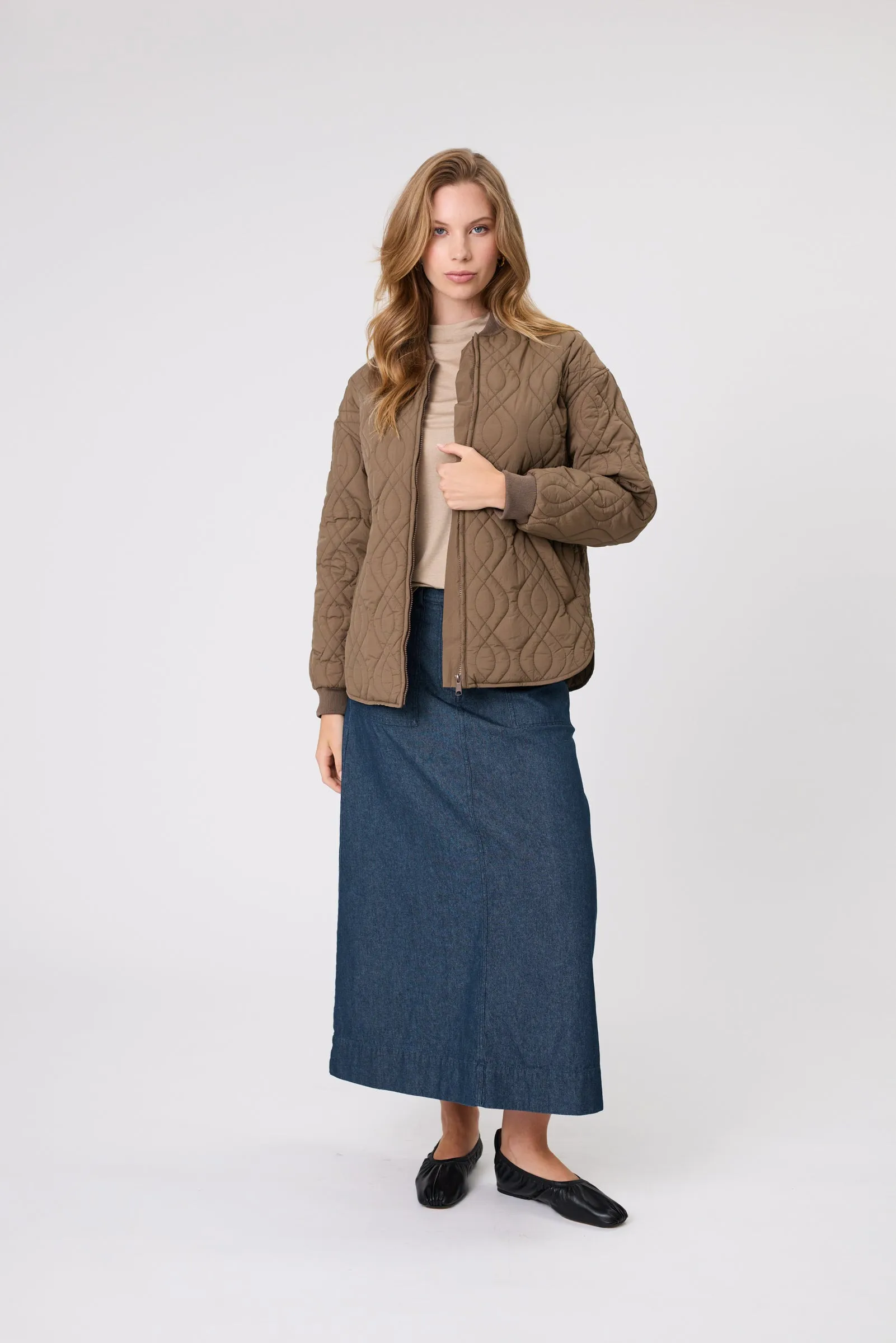 Colorado Quilted Jacket - Mocha