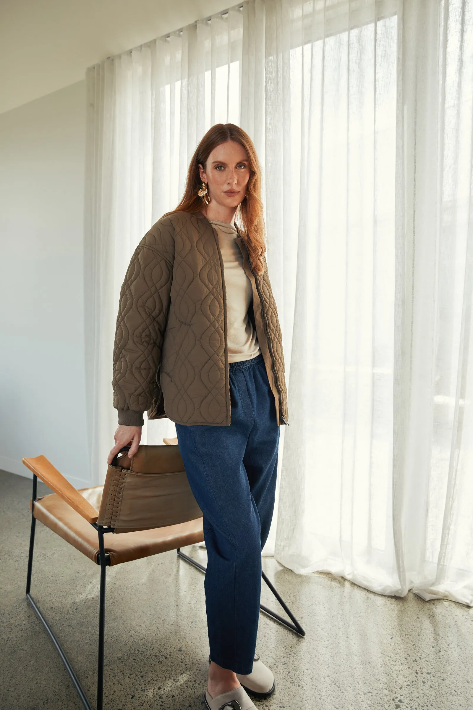 Colorado Quilted Jacket - Mocha