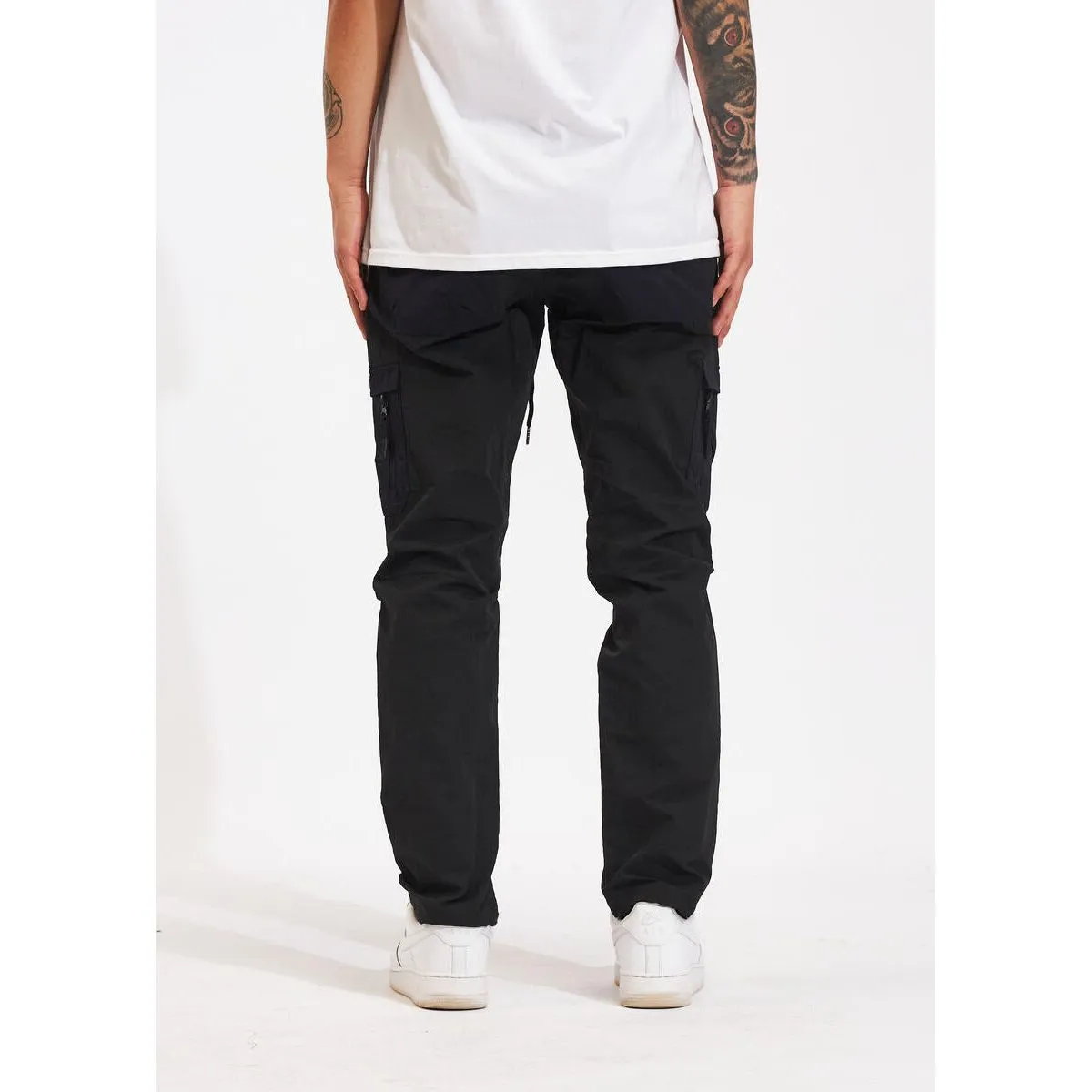 Crysp Denim Rowan Black Cargo Jeans (CRYSPHOL23-07)