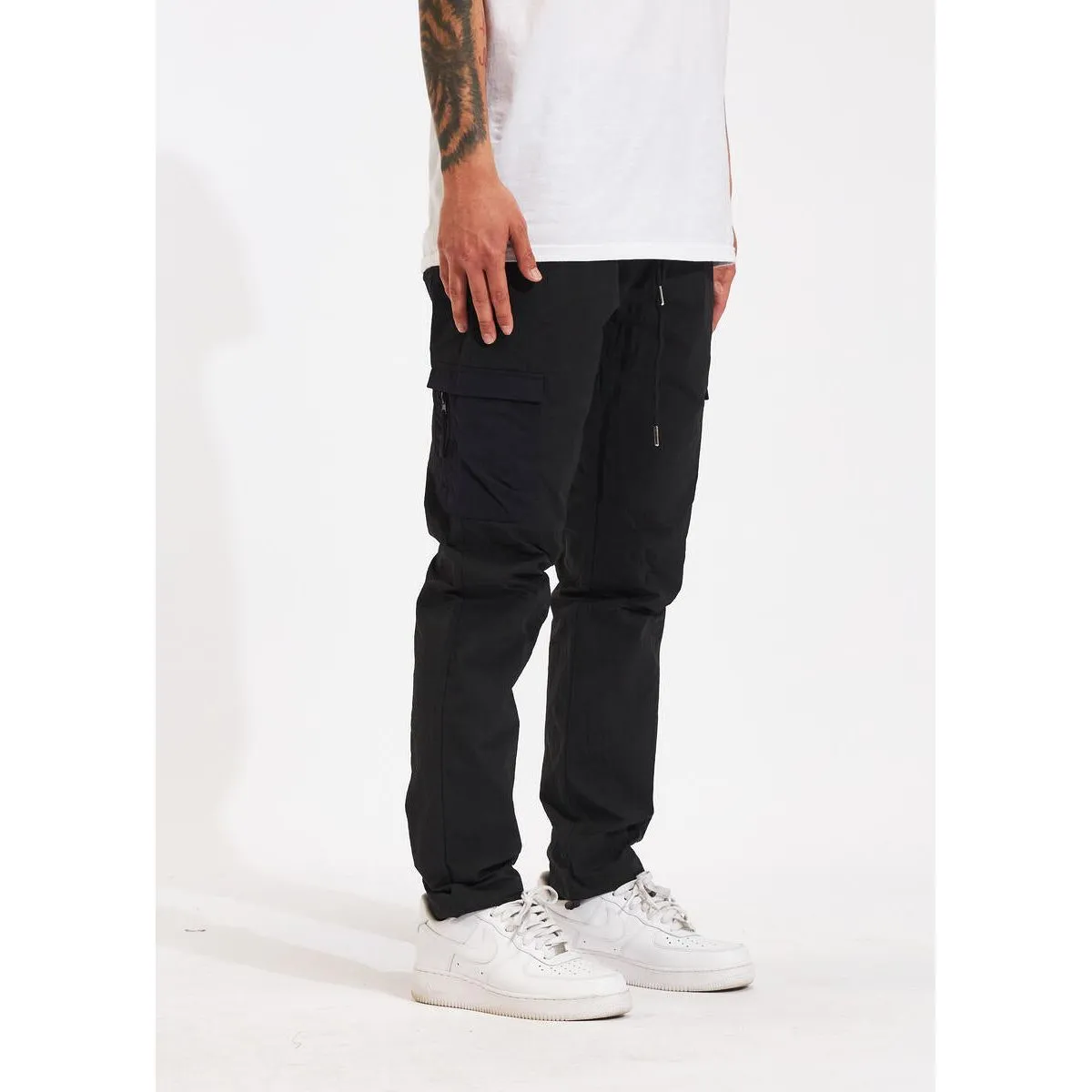 Crysp Denim Rowan Black Cargo Jeans (CRYSPHOL23-07)