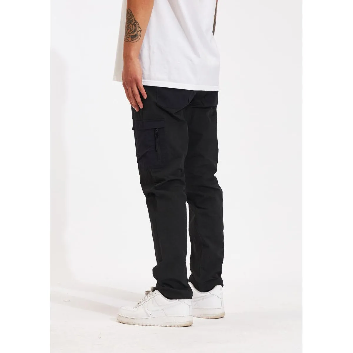 Crysp Denim Rowan Black Cargo Jeans (CRYSPHOL23-07)
