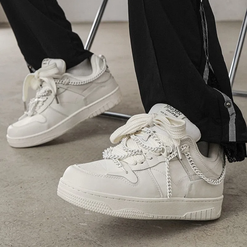 Cuban | Chunky White Sneakers