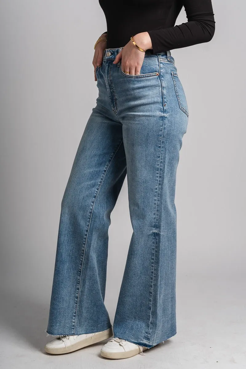 Daze far out high rise wide leg jeans fools gold