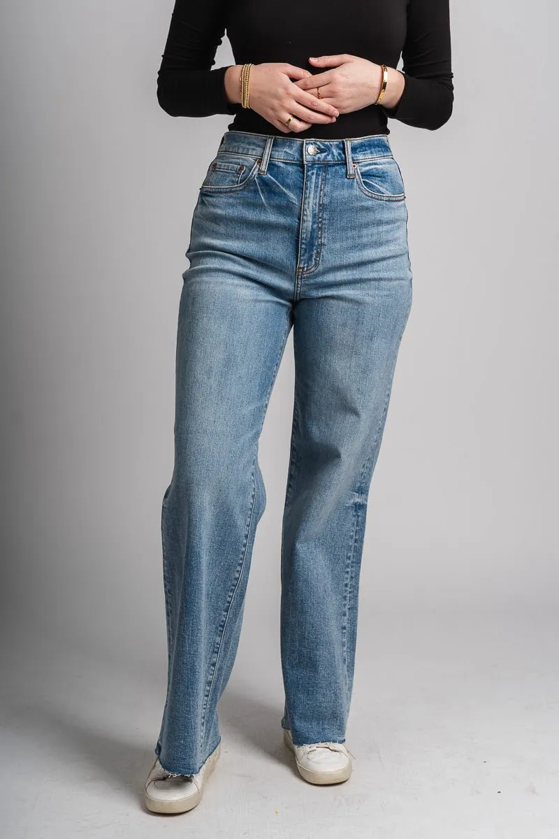 Daze far out high rise wide leg jeans fools gold