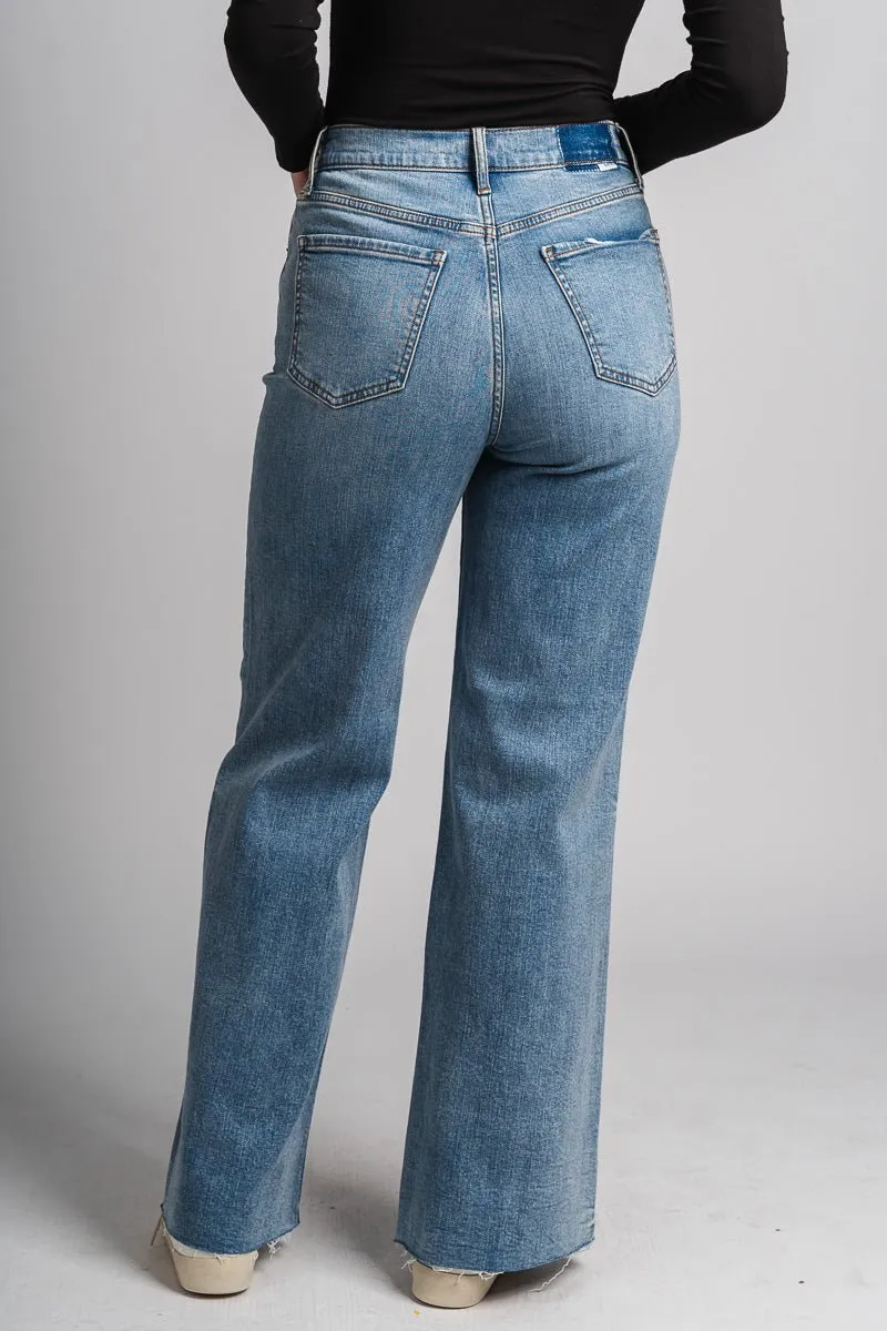 Daze far out high rise wide leg jeans fools gold
