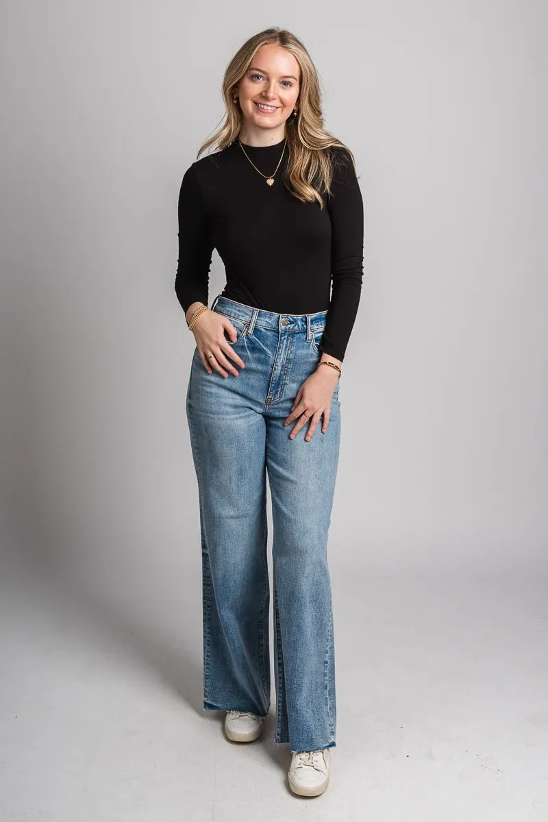 Daze far out high rise wide leg jeans fools gold
