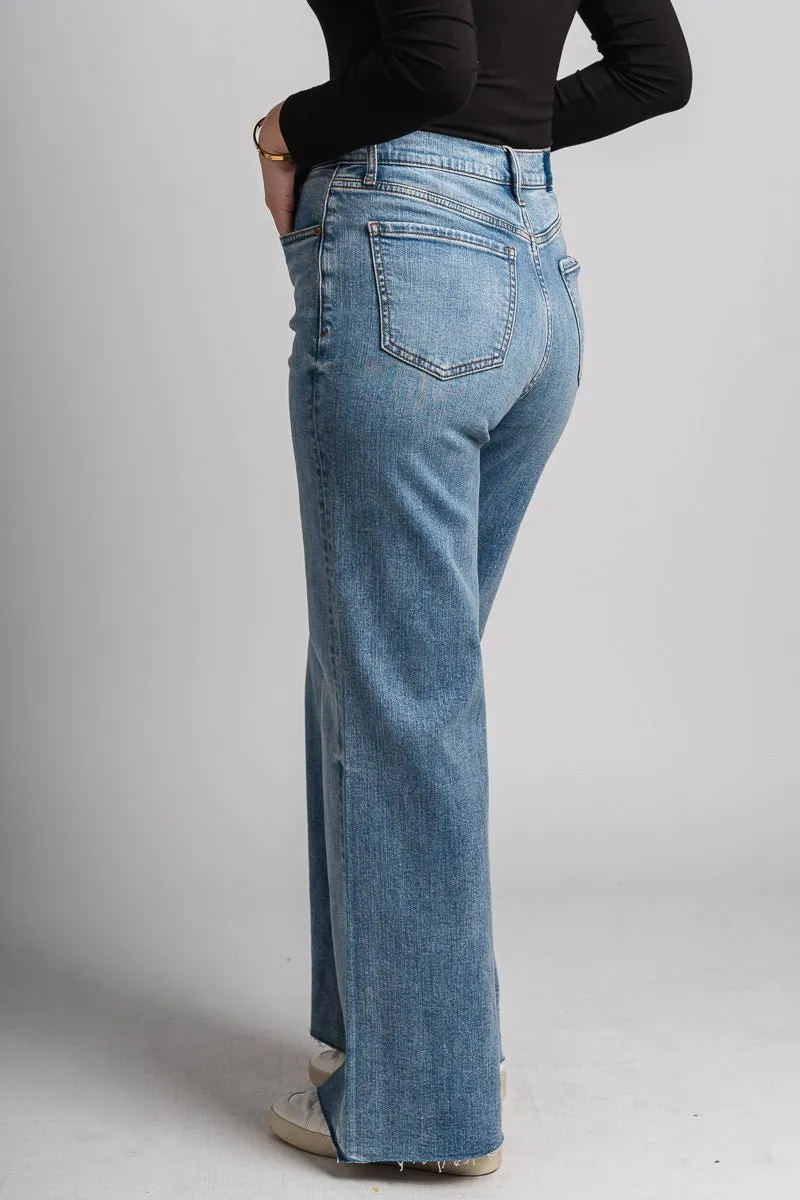 Daze far out high rise wide leg jeans fools gold