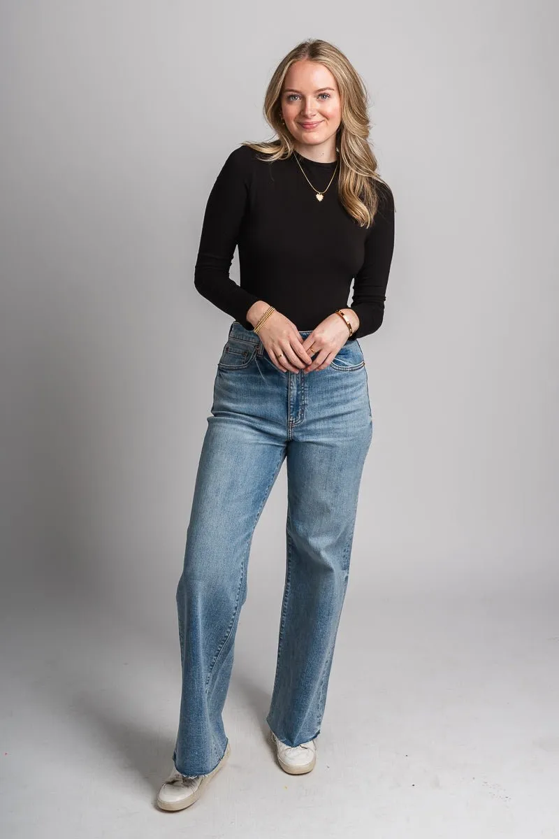 Daze far out high rise wide leg jeans fools gold