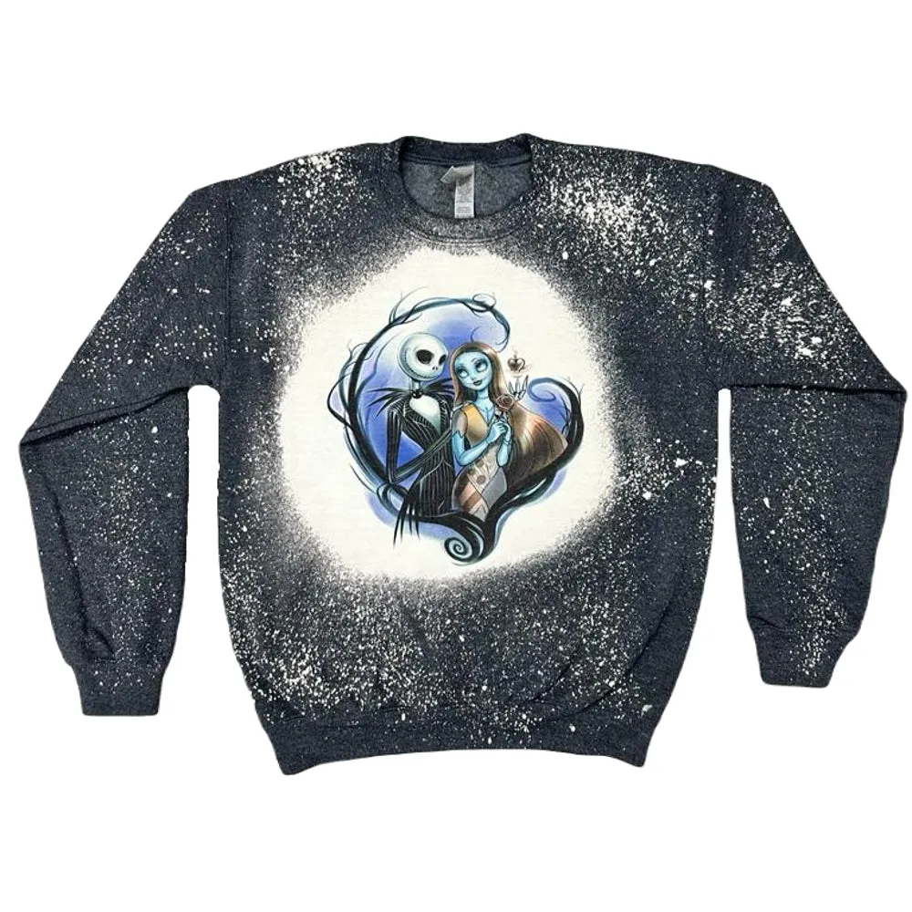 Disney: The Nightmare Before Christmas - Jack & Sally Tie Dye Sweatshirt