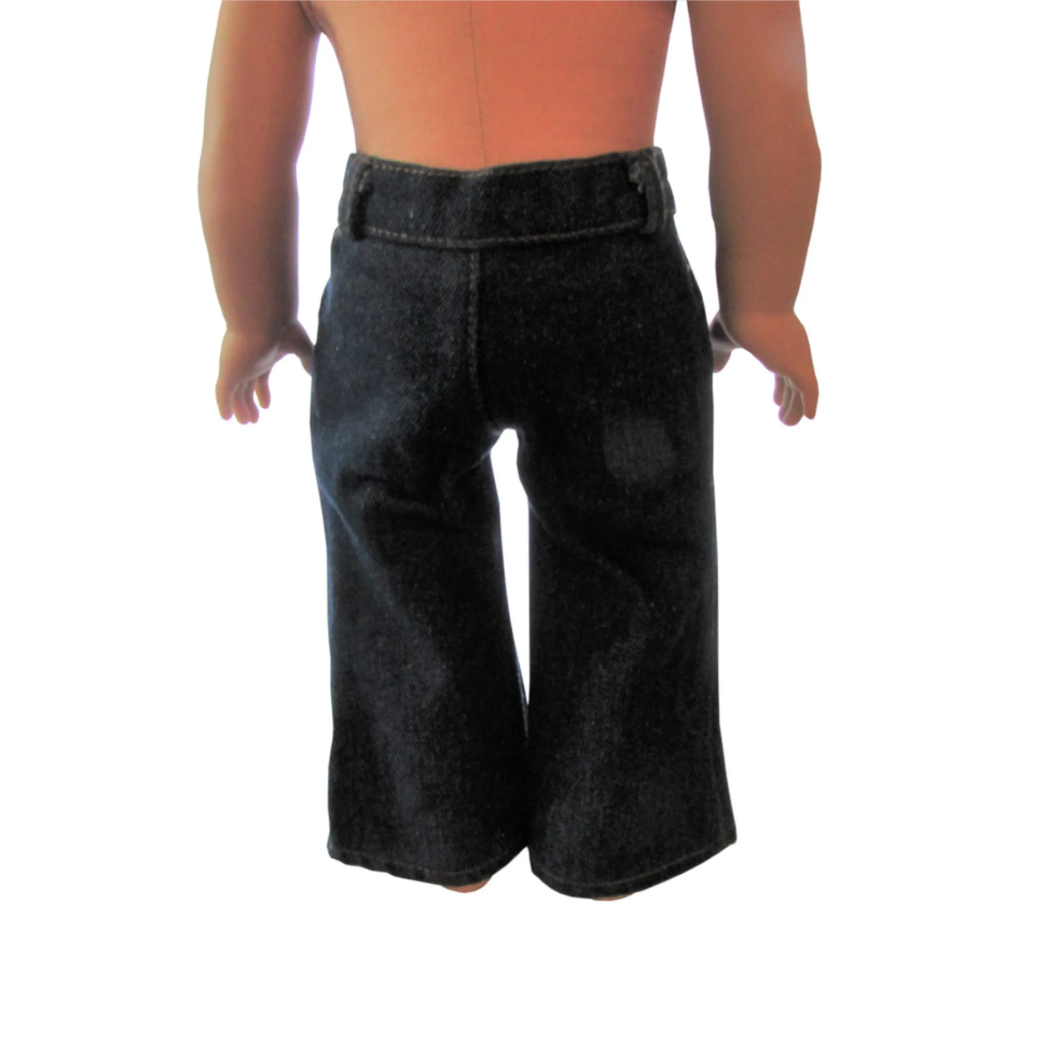 Distressed Doll Jeans for 18-inch dolls