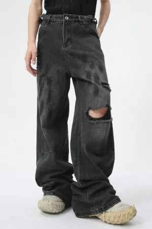 Distressed Jeans with Pockets