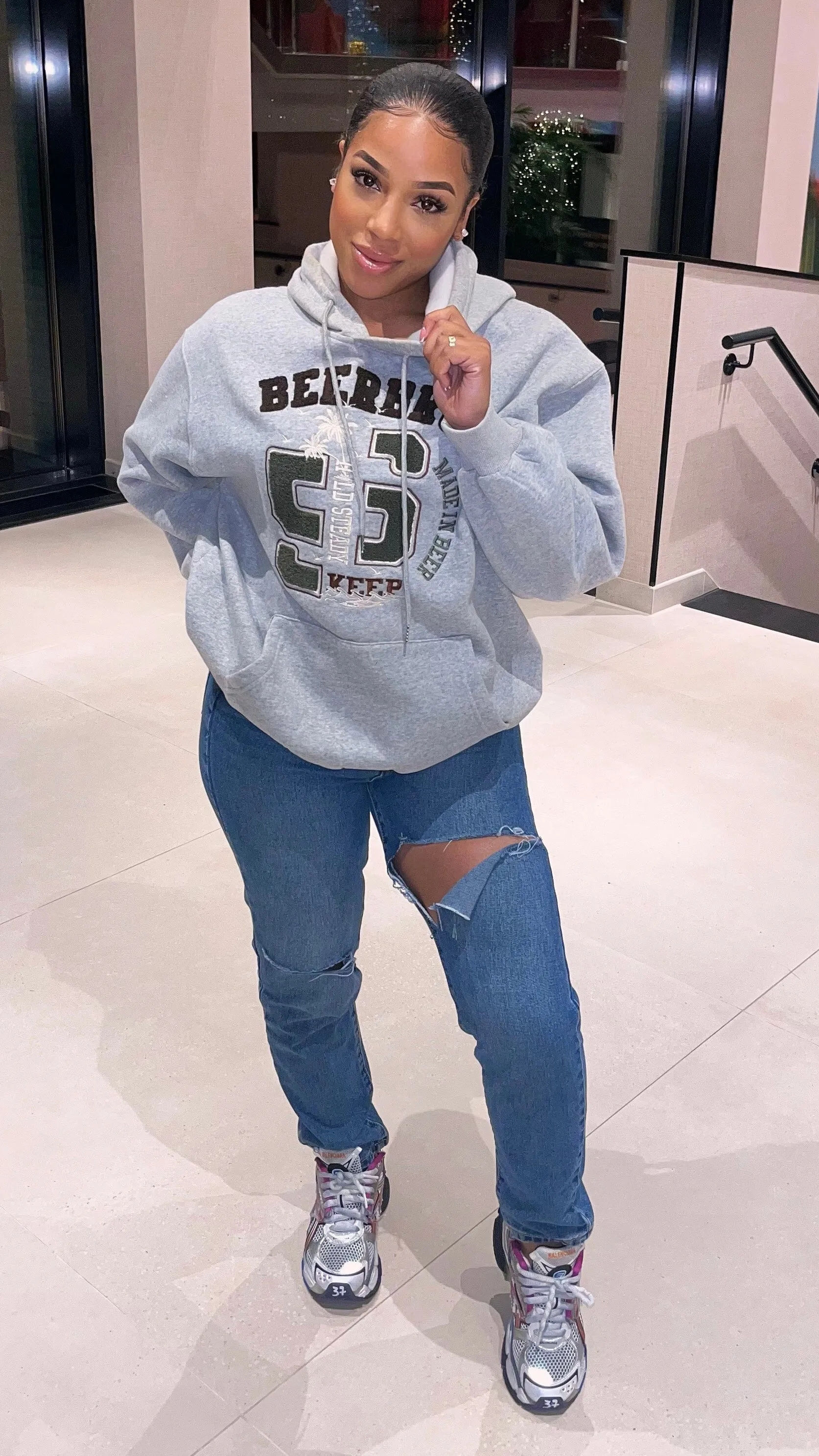 Distressed Mom Jeans