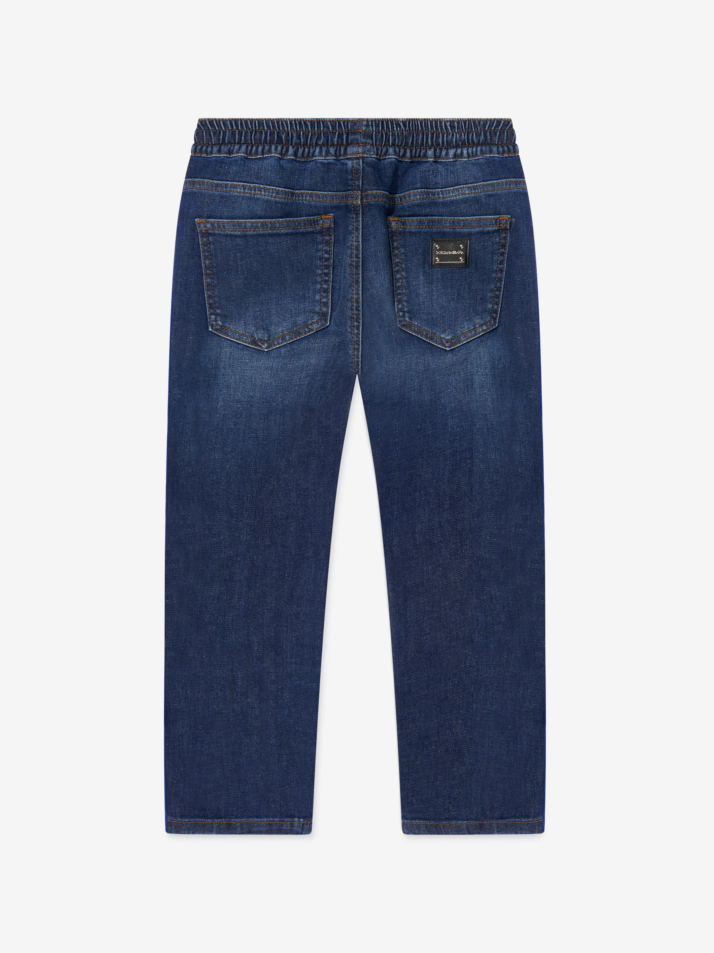 Dolce & Gabbana Boys Logo Trim Jogger Jeans