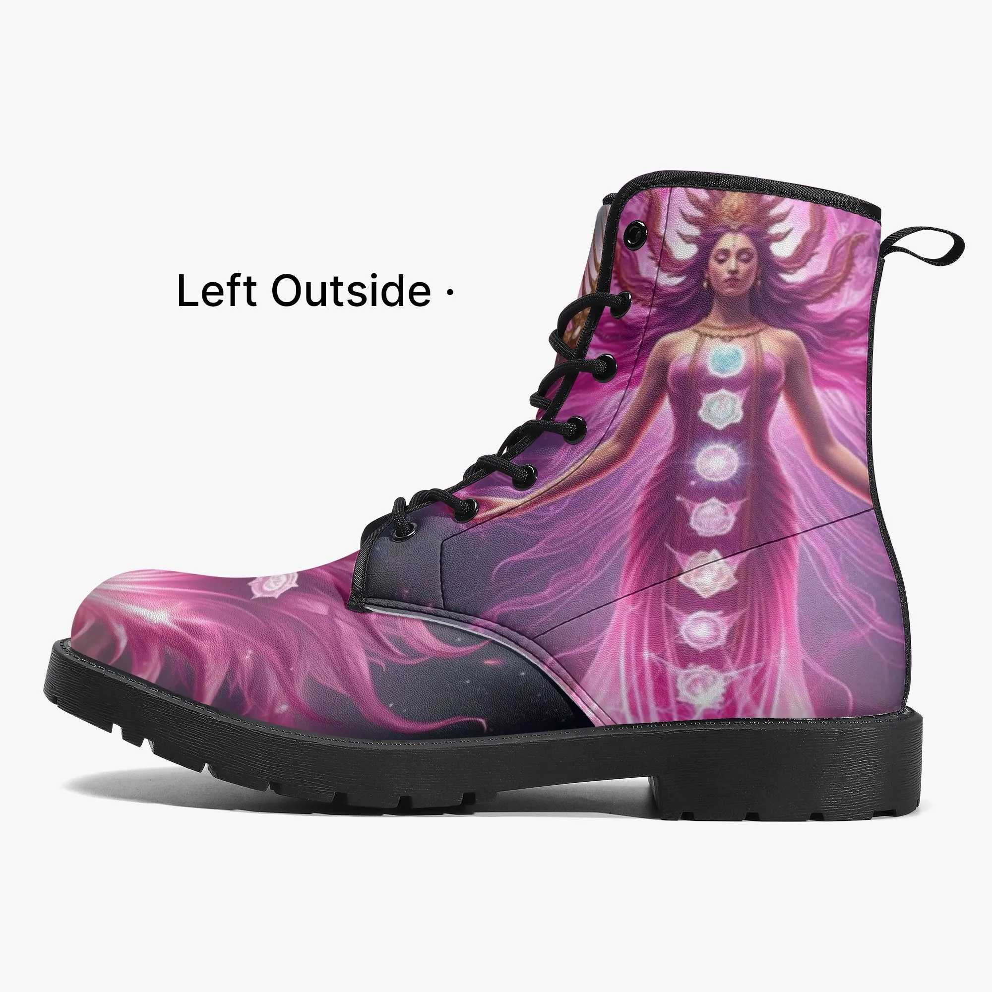 Ethereal Chakra Lady Trendy Leather Boots