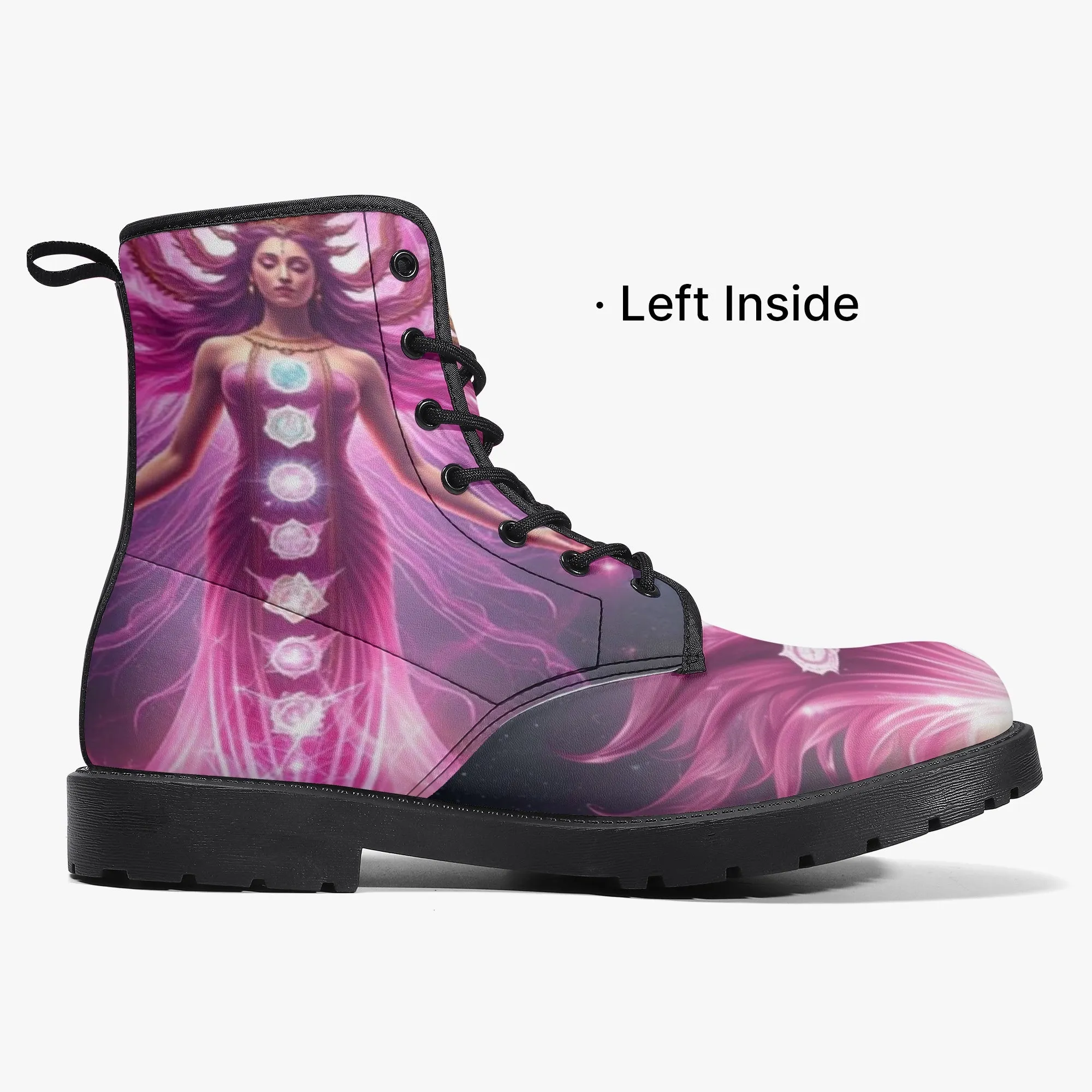 Ethereal Chakra Lady Trendy Leather Boots
