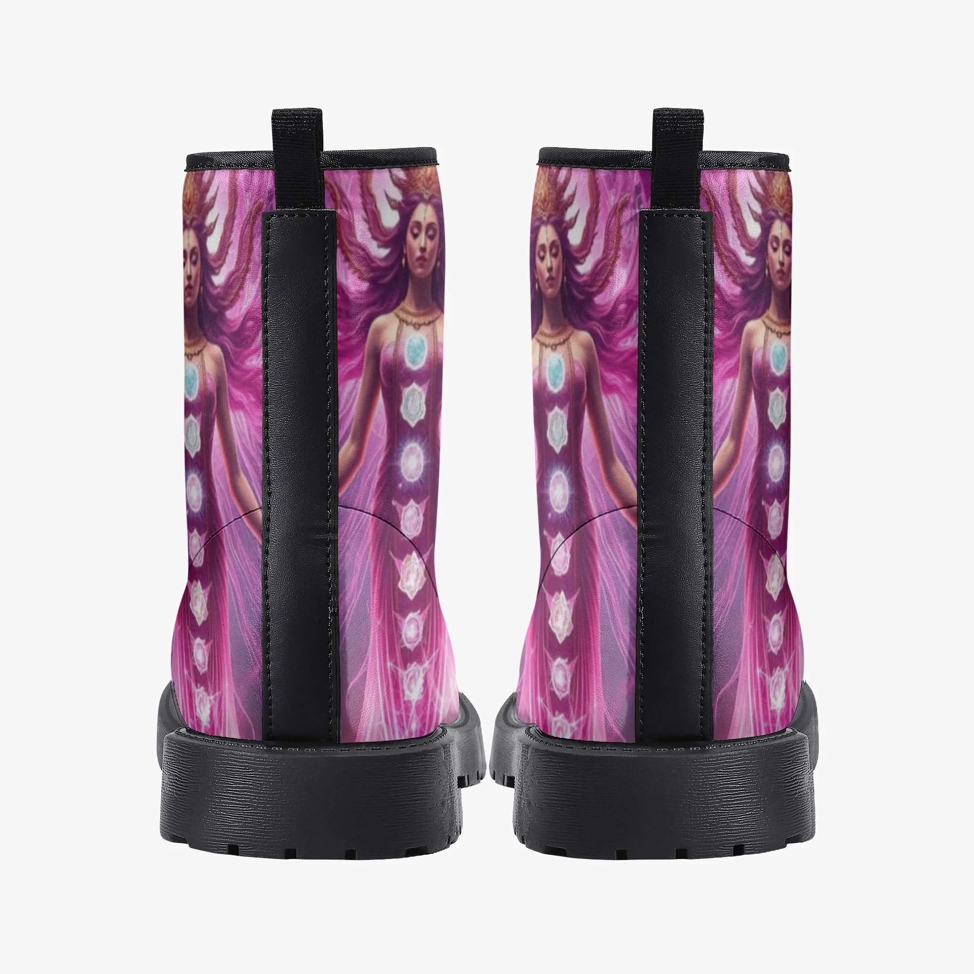 Ethereal Chakra Lady Trendy Leather Boots