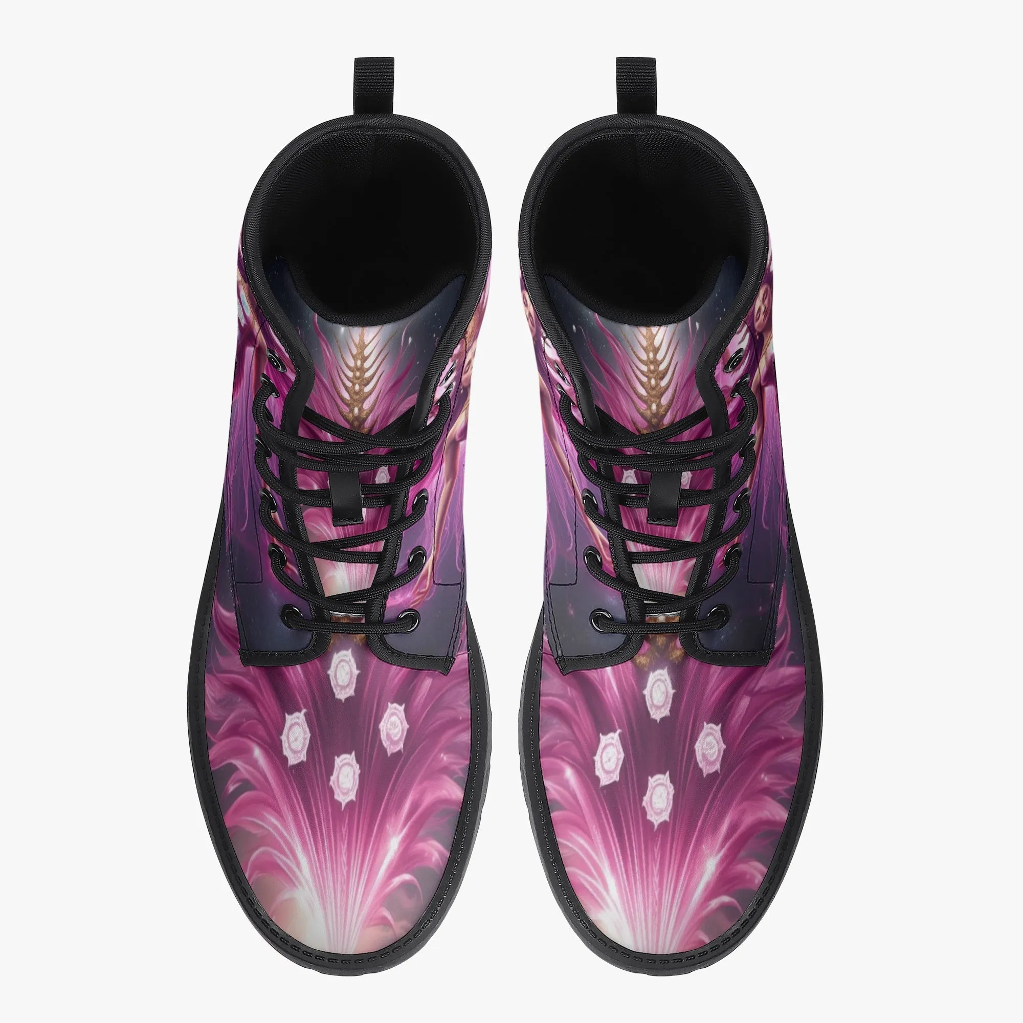 Ethereal Chakra Lady Trendy Leather Boots