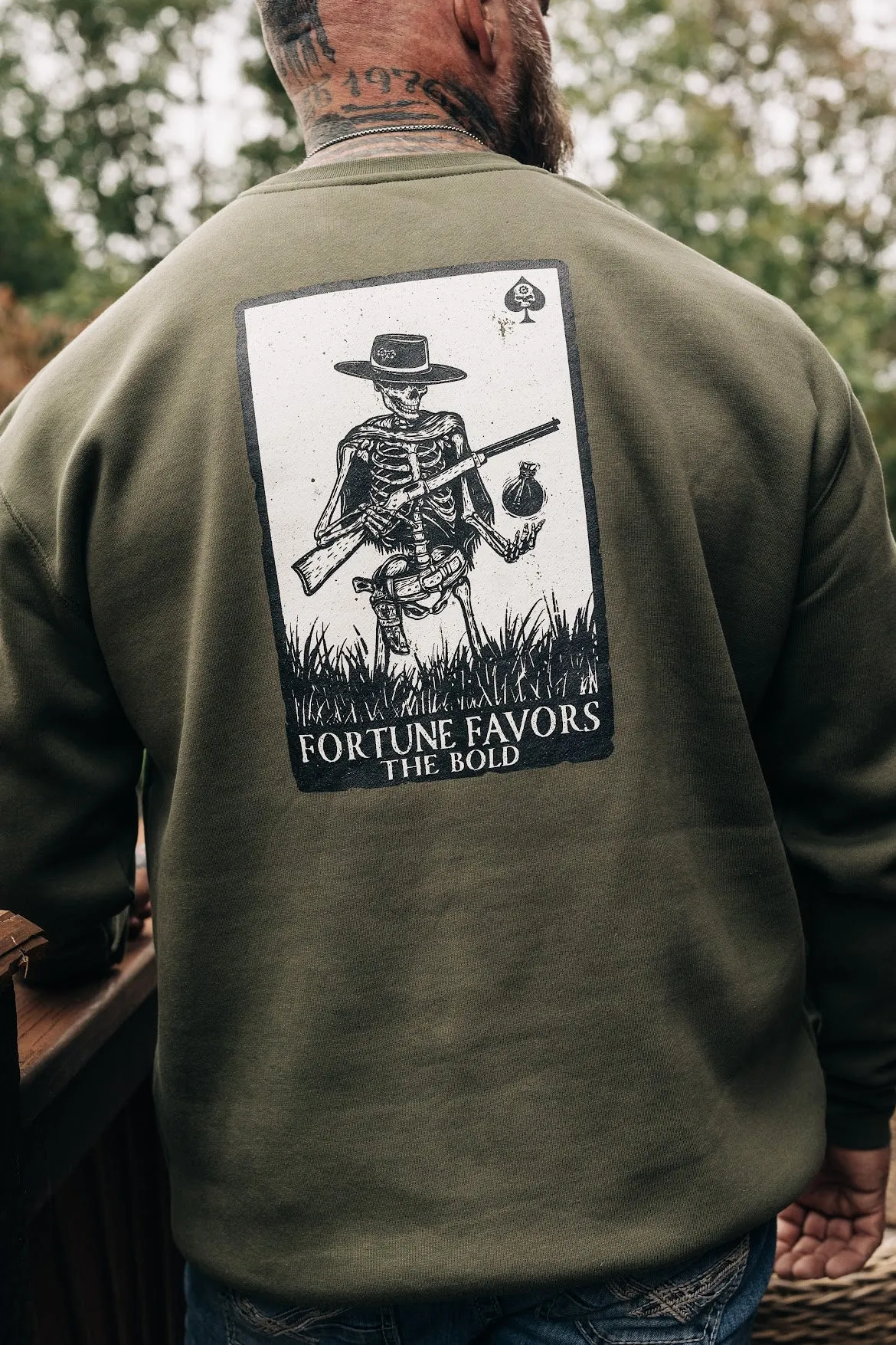 Fortune Favors The Bold - Crewneck Heavyweight Sweatshirt