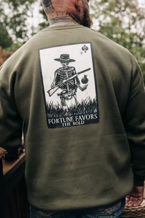 Fortune Favors The Bold - Crewneck Heavyweight Sweatshirt