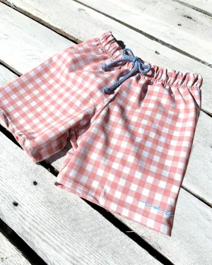 Gingham Swim Shorts
