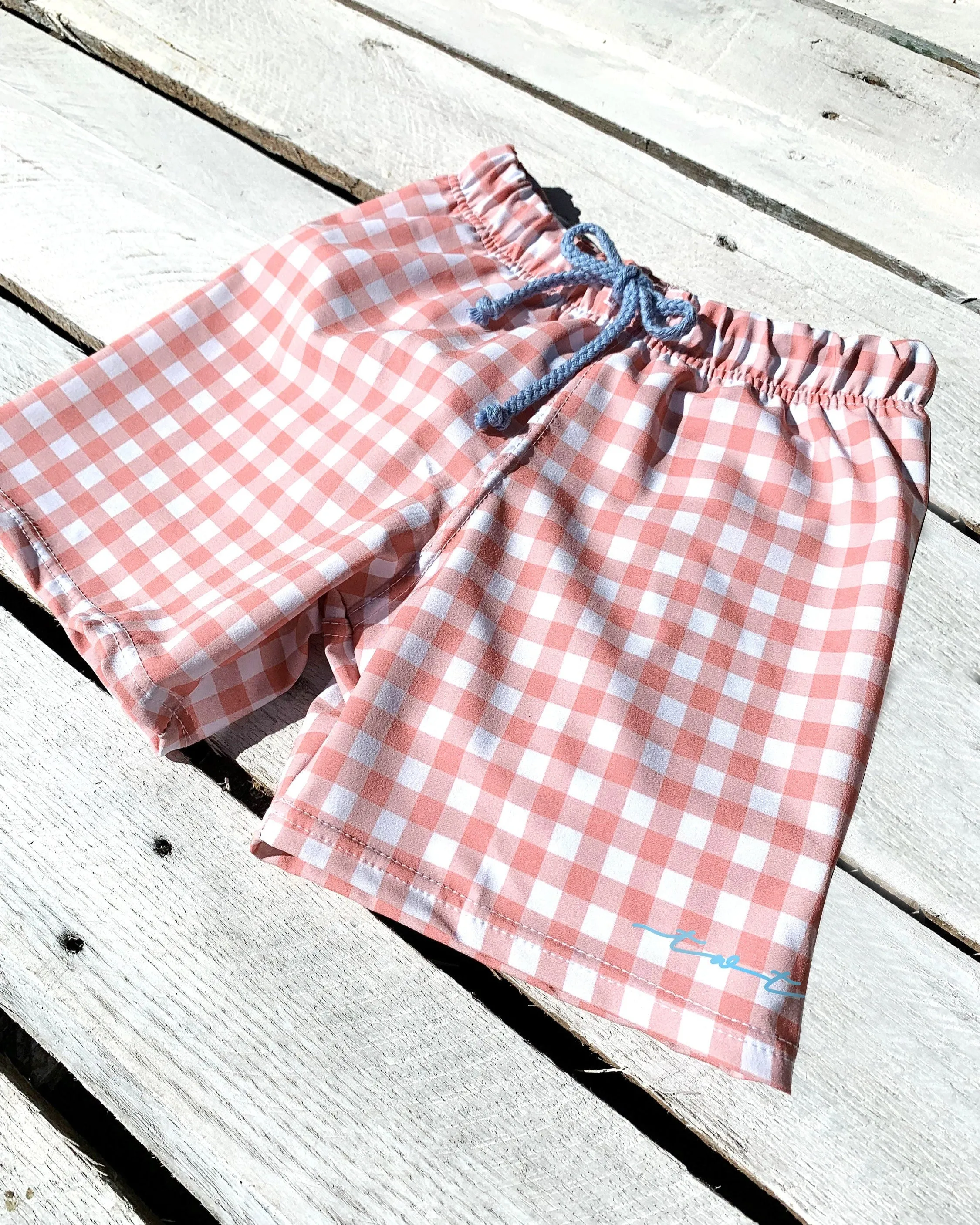 Gingham Swim Shorts