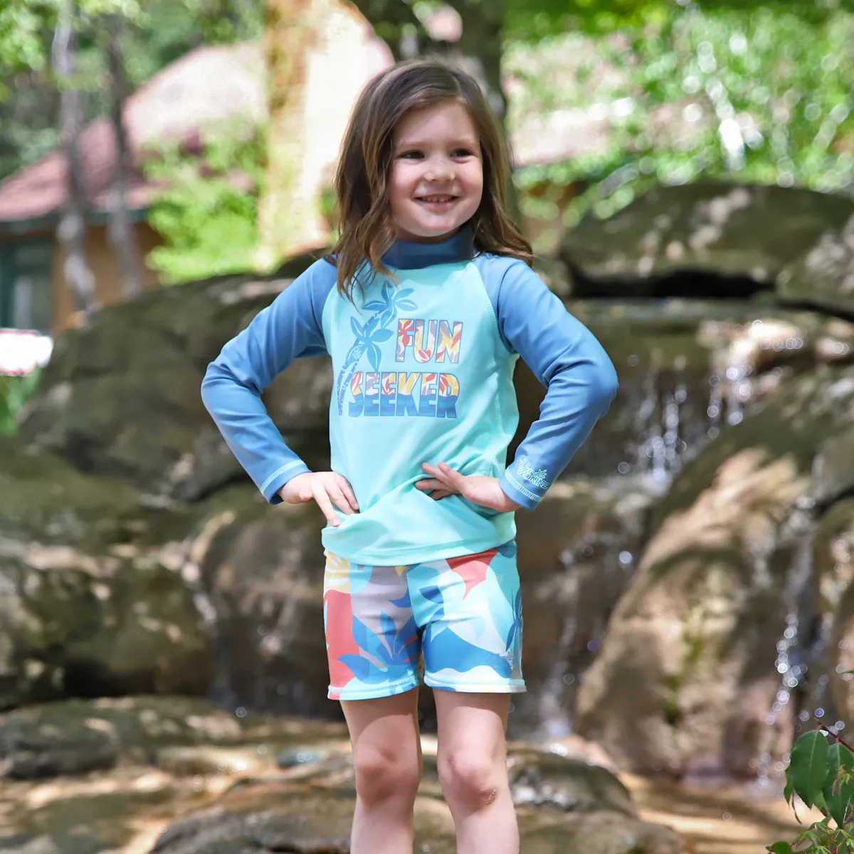 Girl's Reversible Active Swim Shorts