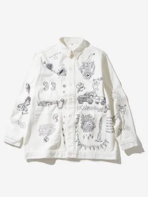Goodhood x Rebel Yuth Hand Customised Store Worker Jacket - Large No 1