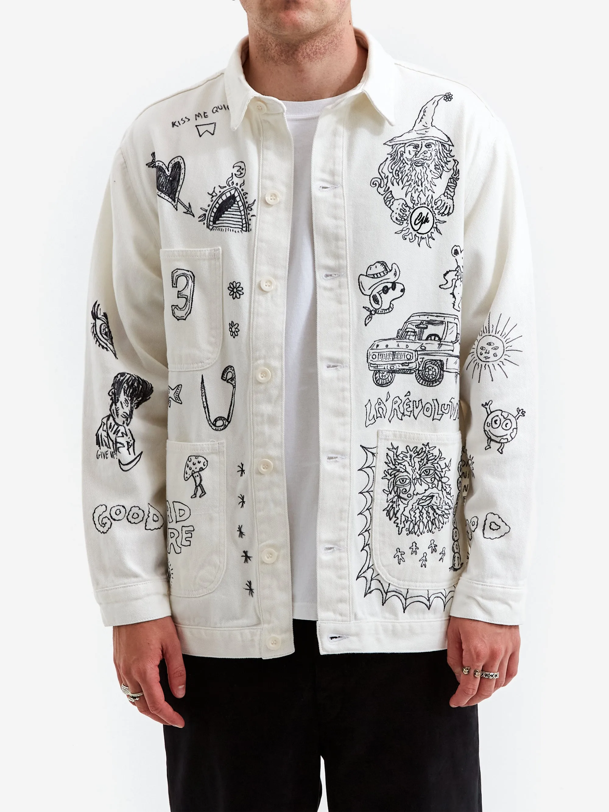 Goodhood x Rebel Yuth Hand Customised Store Worker Jacket - Large No 1