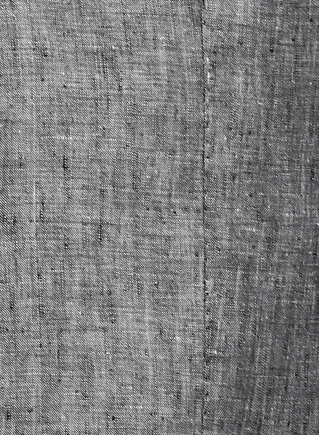 Grey Linen Notch Collar Jacket