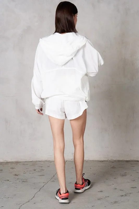 Half Zipper Hoodie Top