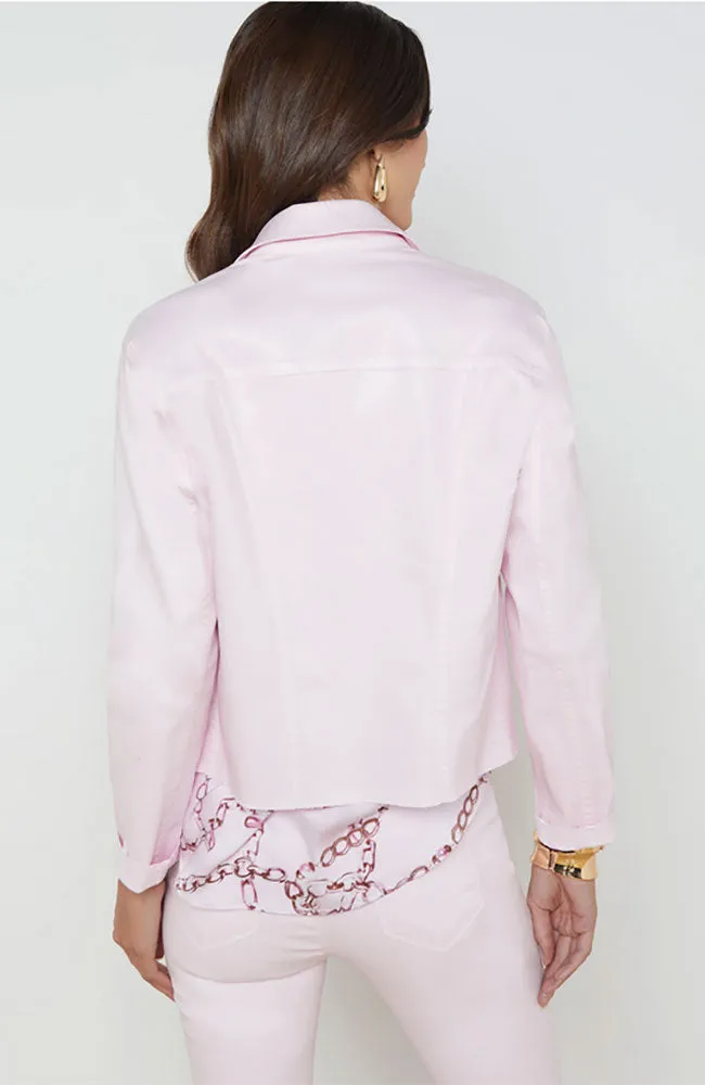 Janelle Slim Raw Jacket Lilac