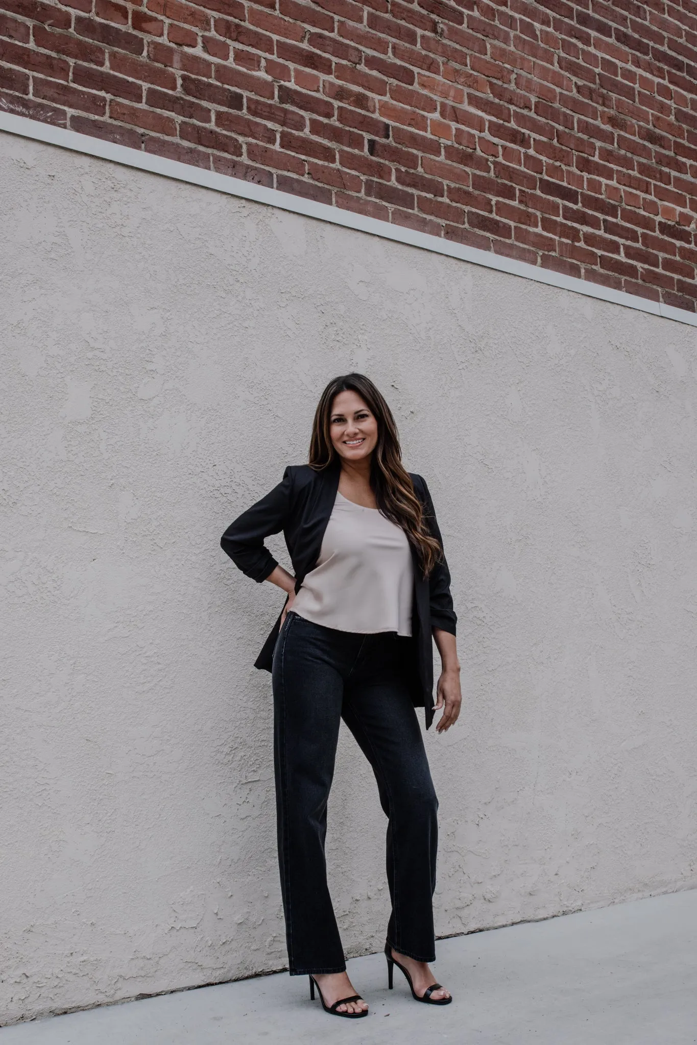 Just Black Relaxed Waist Straight Leg Jeans