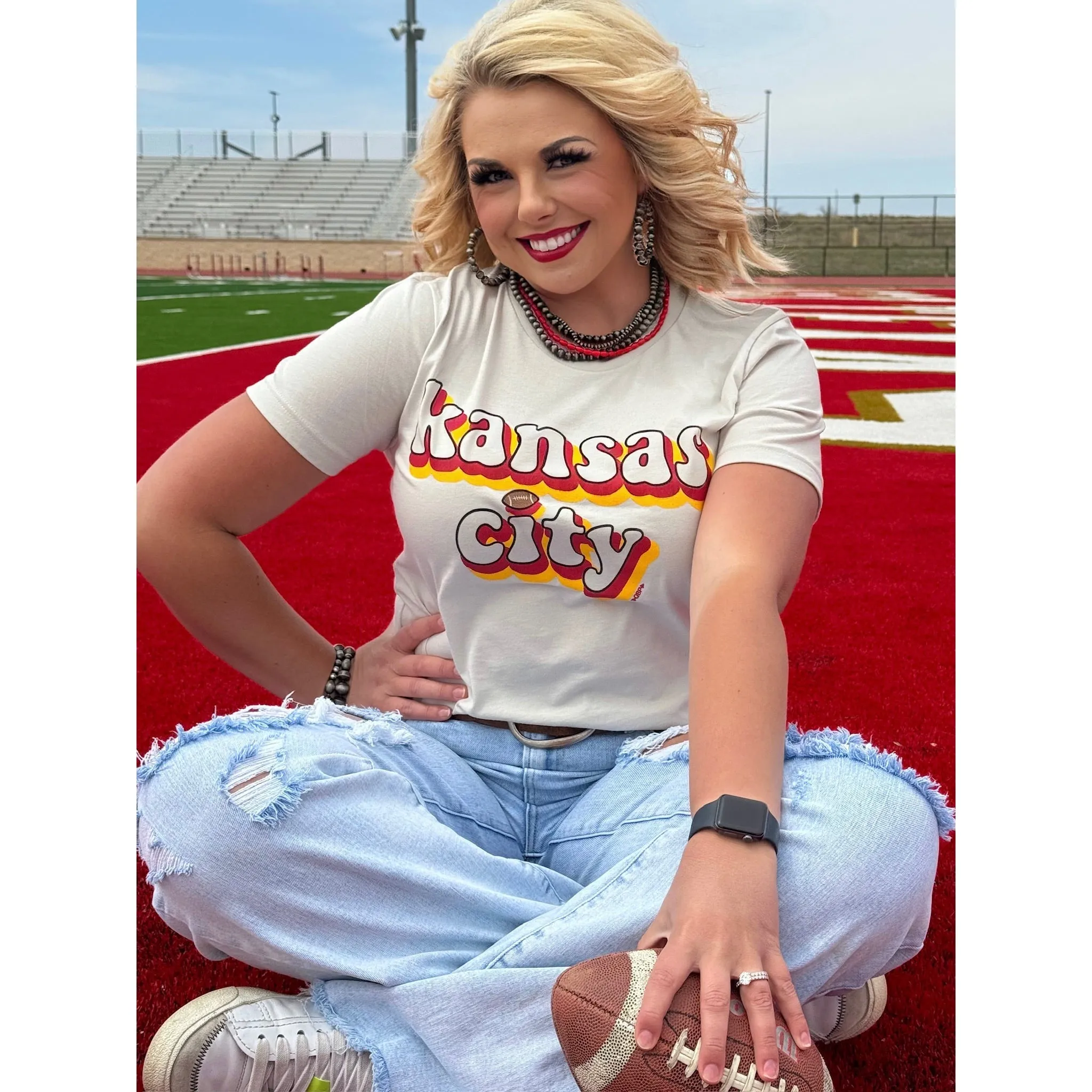 Kansas City Retro by Randi Mahomes (TEE OR SWEATSHIRT)