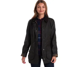LADIES BARBOUR CLASSIC BEADNELL® WAX JACKET - OLIVE