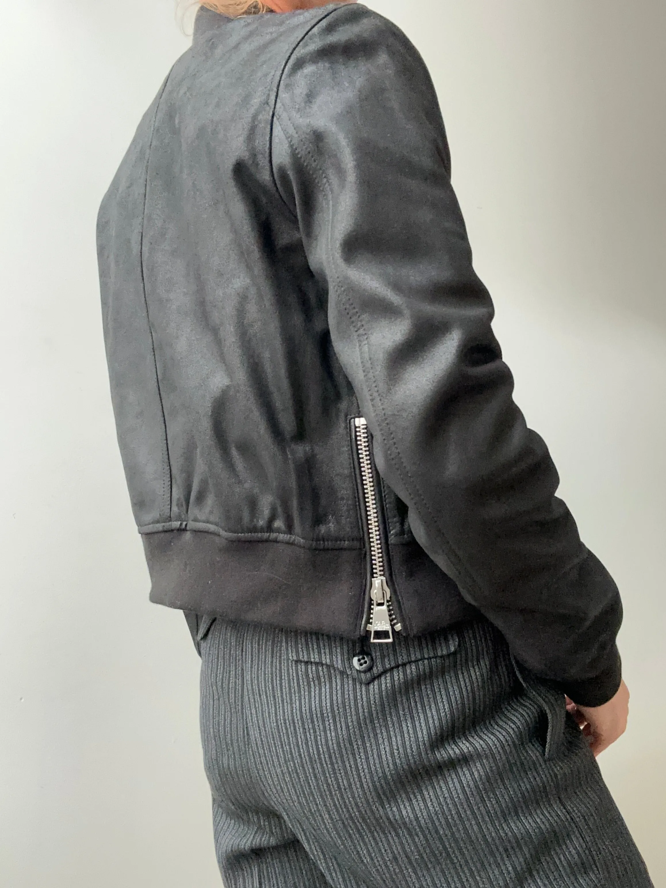 Leather Bomber Jacket