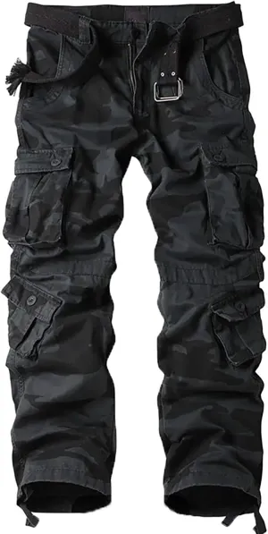 Mens Cargo Pants Relaxed Fit Casual Work Adjustable Comfortable Lightweight Breathable Pant with Pockets